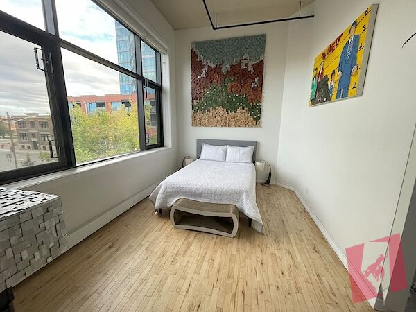 +700 square feet downtown 1-bedroom hard loft 13' ceilings photo 3