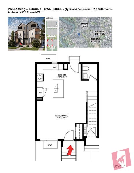 Pre-Leasing – Brand New 4 Bedroom Units Calgary Montgomery photo 3