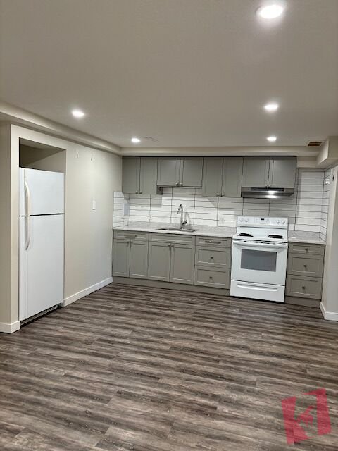 Two bedroom basement suite with ally parking
